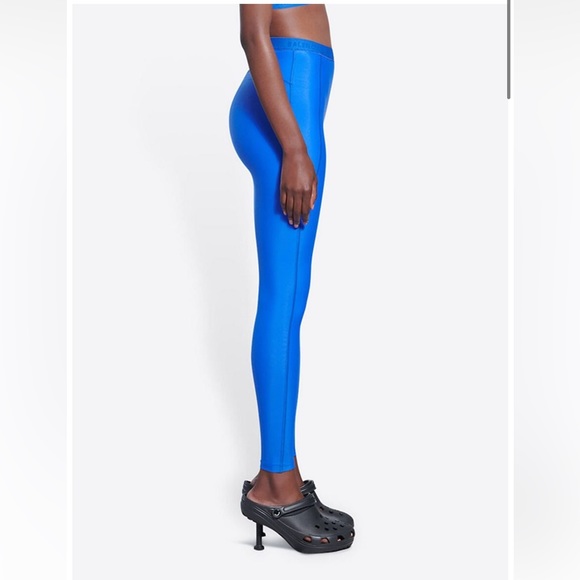Balenciaga Activewear Electric Blue Leggings Set S/M - Picture 5 of 15